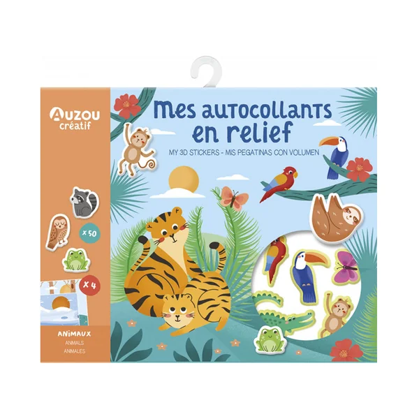 Coffret créatif - Mes autocollants en relief - Auzou