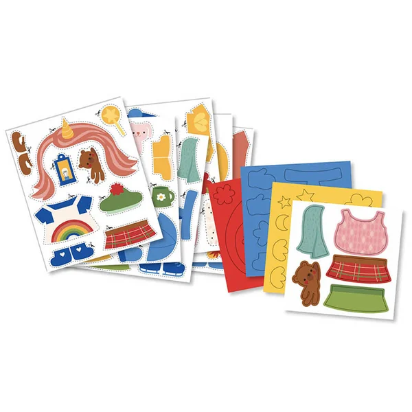 Coffret créatif - mon atelier de collage - j'habille mes animaux