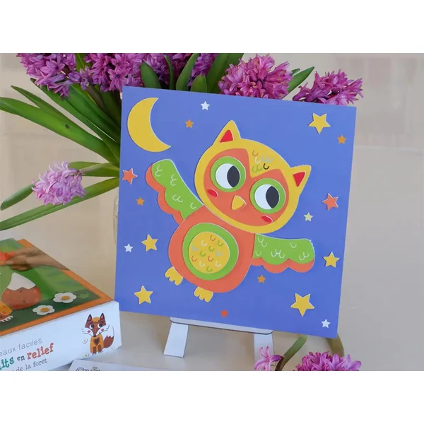 Coffret créatif portraits en relief - Animaux de la forêt
