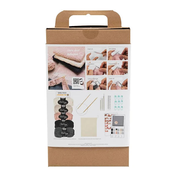 Coffret d'initiation au tricot « Gant de toilette »