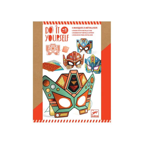 Coffret DIY Masques super robots à métalliser