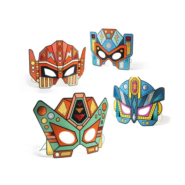 Coffret DIY Masques super robots à métalliser