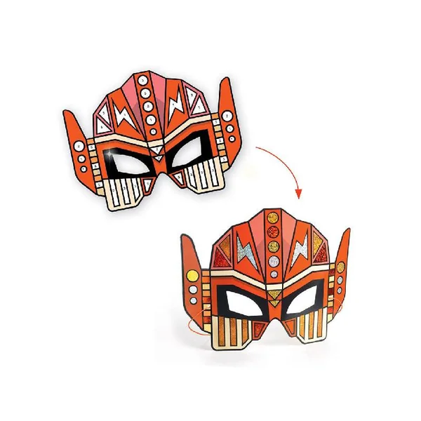 Coffret DIY Masques super robots à métalliser
