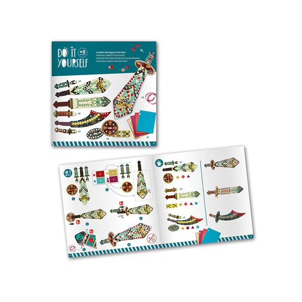 Coffret DIY - Mosaïques & Stickers - Comme un pirate