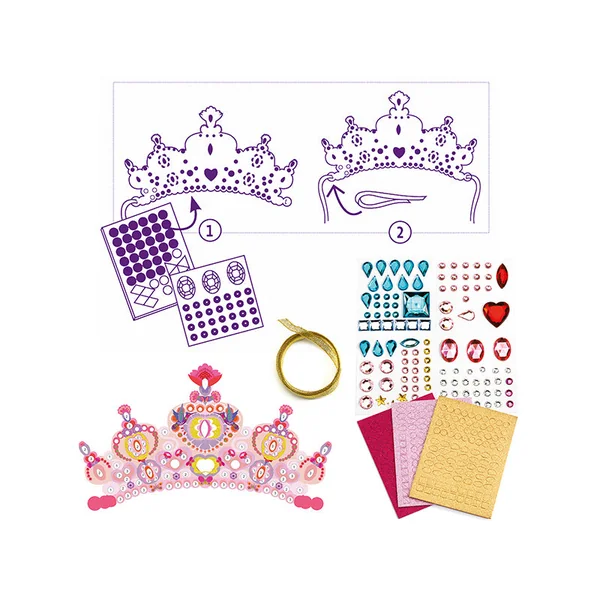 Coffret DIY - Mosaïques & Stickers - Comme une princesse