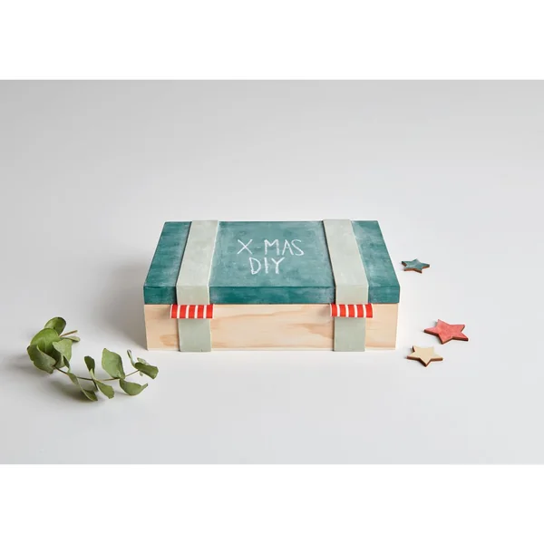 Coffret en bois à 6 compartiments