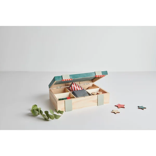 Coffret en bois à 6 compartiments