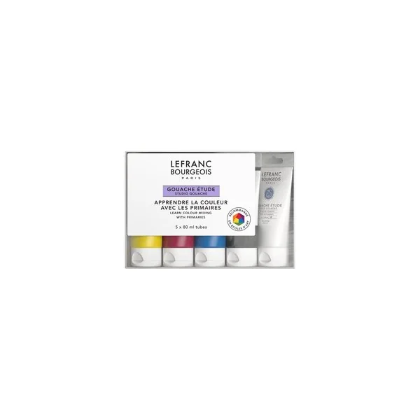 Coffret Gouache Étude - Lefranc Bourgeois - 5 Tubes