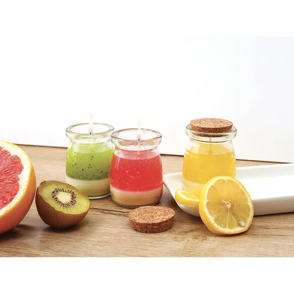 Coffret kit DIY bougies fruitées 3 designs Graine Creative