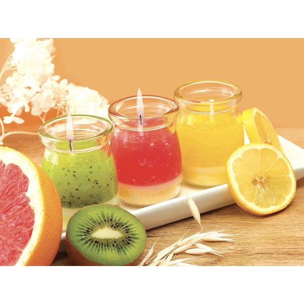 Coffret kit DIY bougies fruitées 3 designs Graine Creative
