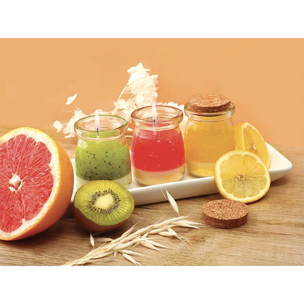 Coffret kit DIY bougies fruitées 3 designs Graine Creative