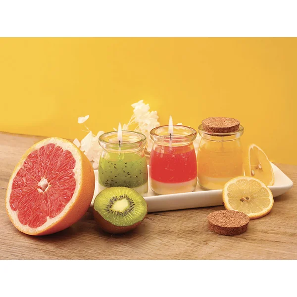 Coffret kit DIY bougies fruitées 3 designs Graine Creative