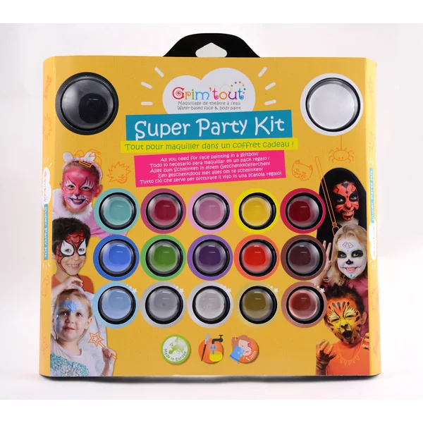 Coffret maquillage "Super Party" 17 couleurs + accessoires