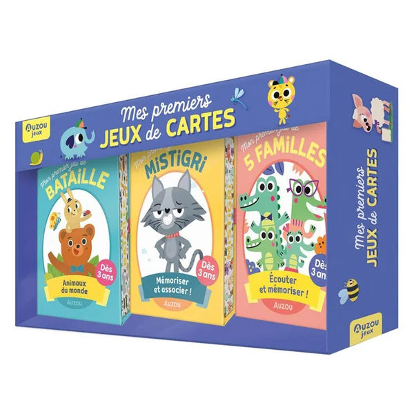 Coffret mes premiers jeux de cartes - Auzou