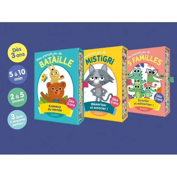 Coffret mes premiers jeux de cartes - Auzou