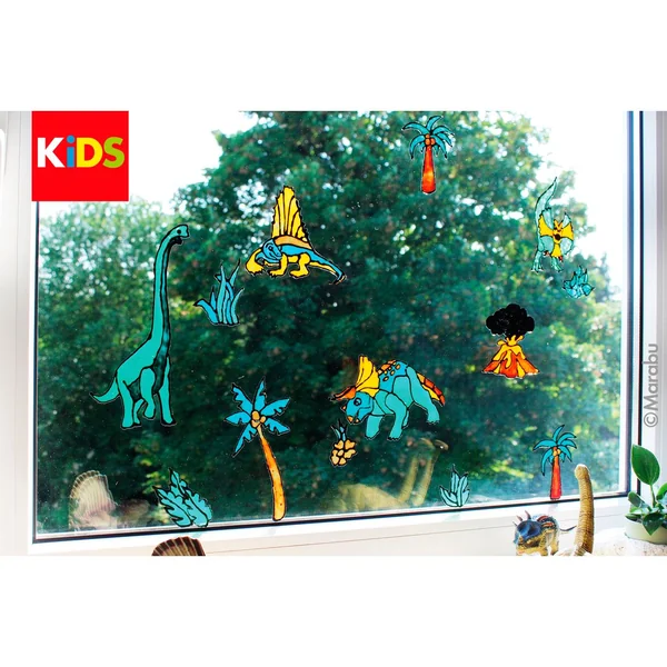 Coffret Window Color Marabu Kids « Dinosaure »