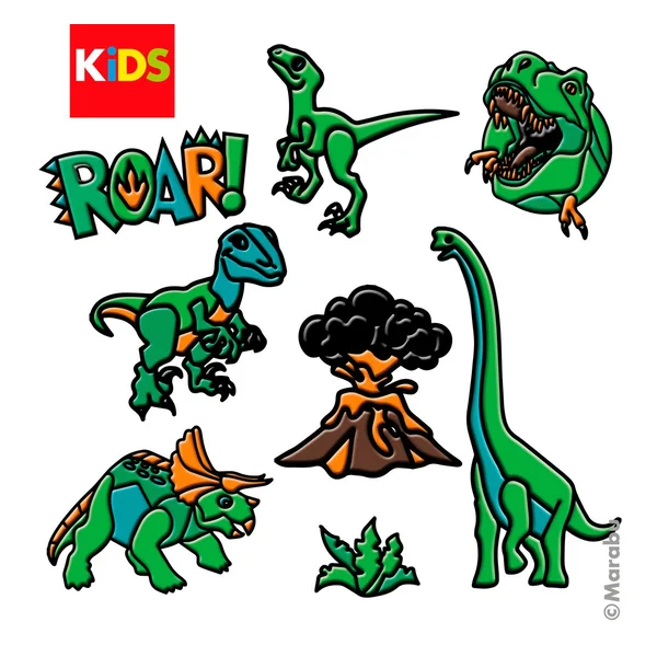 Coffret Window Color Marabu Kids « Dinosaure »