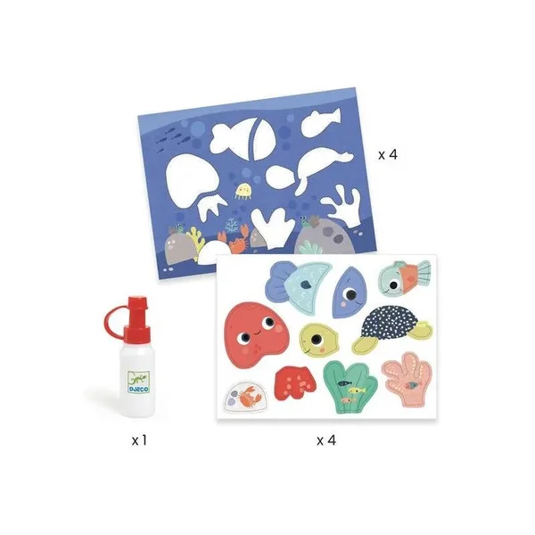 Collages pour les tout-petits - Premiers collages