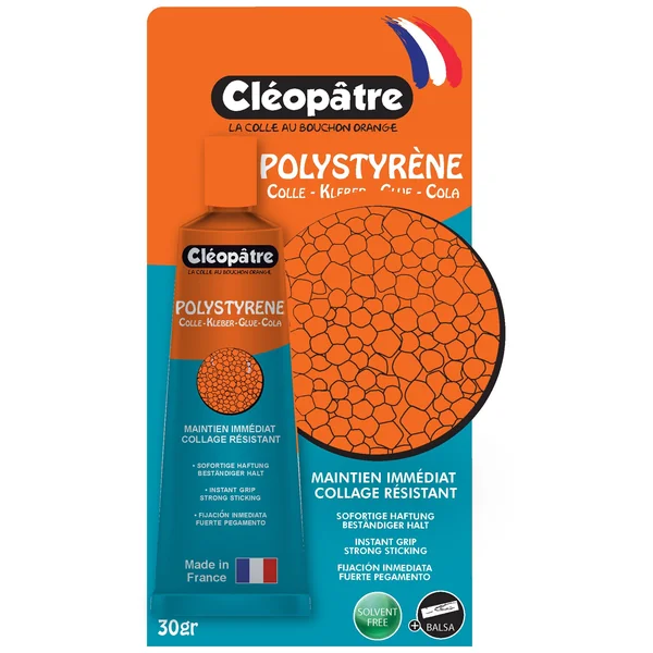 Colle polystyrène tube 30 gr