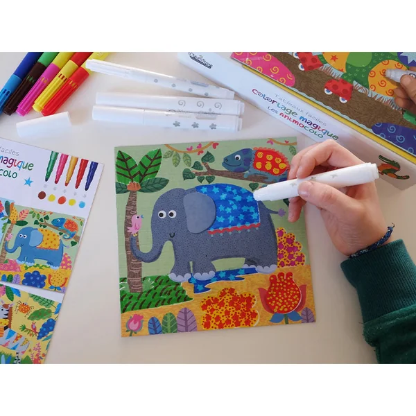 Coloriage magique - Tableau à créer Animocolo - Créa Lign'