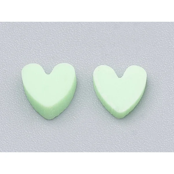Confettis en pâte polymère - coeurs pastel - 10 grammes