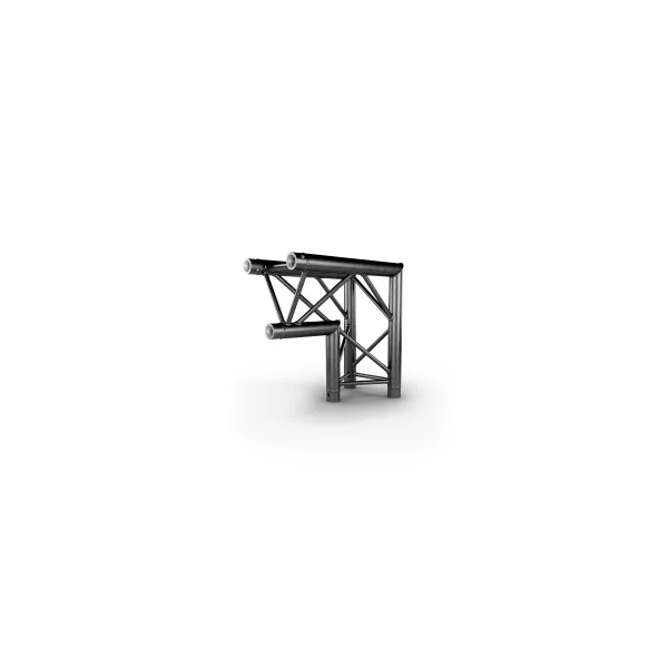 Contestage AG29-025 BLK : angle structure aluminium 2 dir. 90 degrés