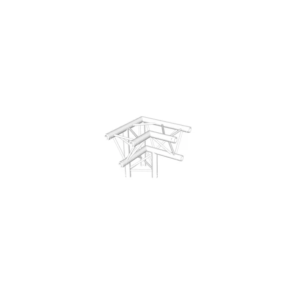 Contestage AG29-033 W : Angle struct. triangulaire 3 dir. 90 blanc
