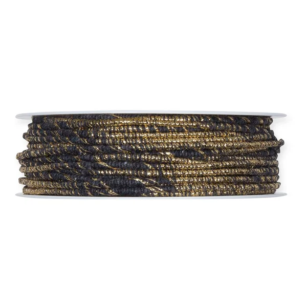 Cordelette coton à fils de lurex et cœur fil de fer flexible