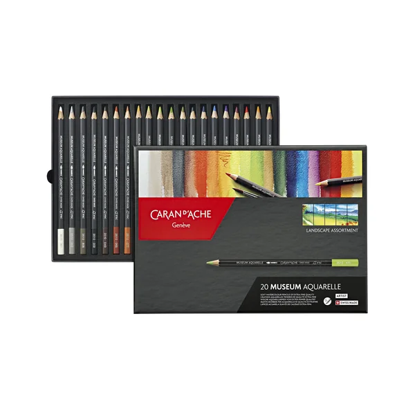 Crayon aquarellable Museum boîte de 20 paysage