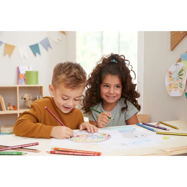 Crayons de couleur STAEDTLER Noris colour « Jumbo », set de 9 + 1 gratuit
