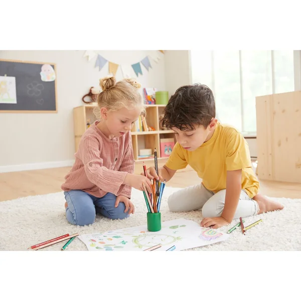 Crayons de couleur STAEDTLER Noris colour « Jumbo », set de 9 + 1 gratuit