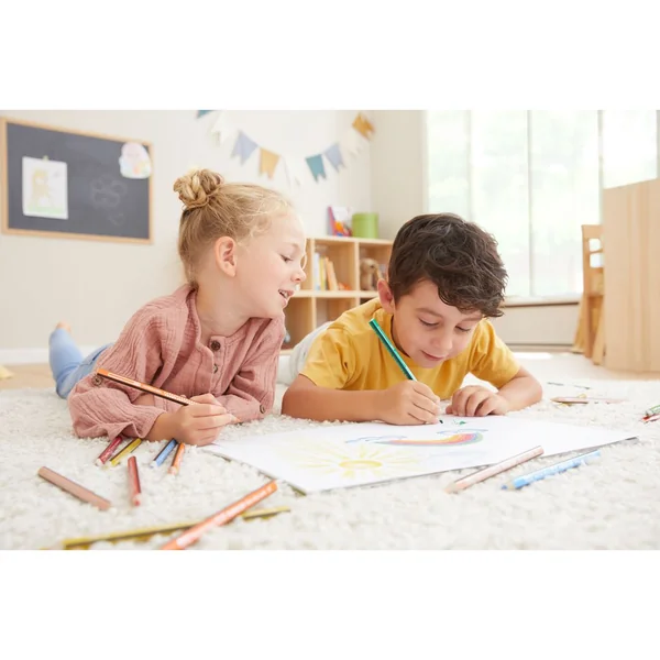 Crayons de couleur STAEDTLER Noris colour « Jumbo », set de 9 + 1 gratuit