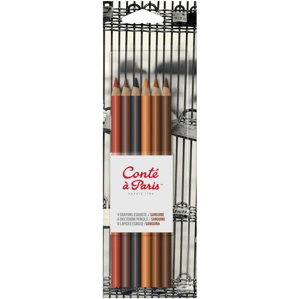 Crayons sanguine blister de 6