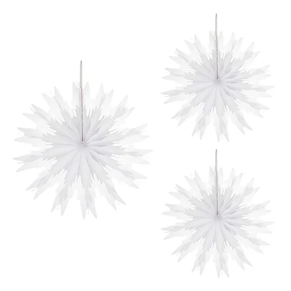 Cristaux de glace en papier alvéolé