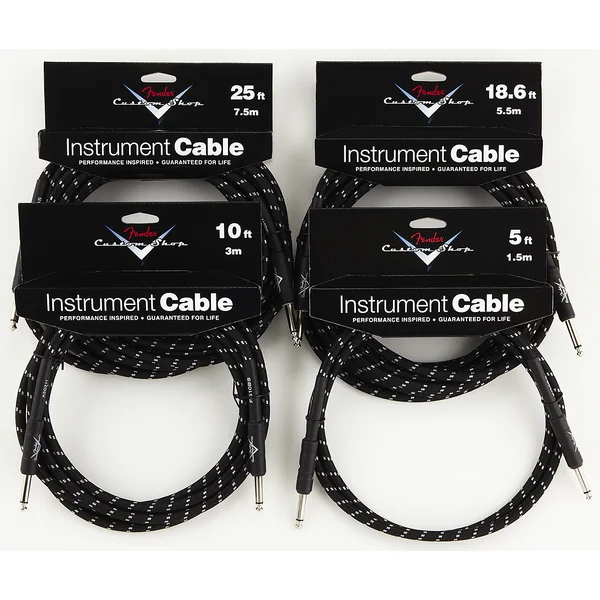 Custom Shop Instrument Cable Tweed - Angle 5.6m
