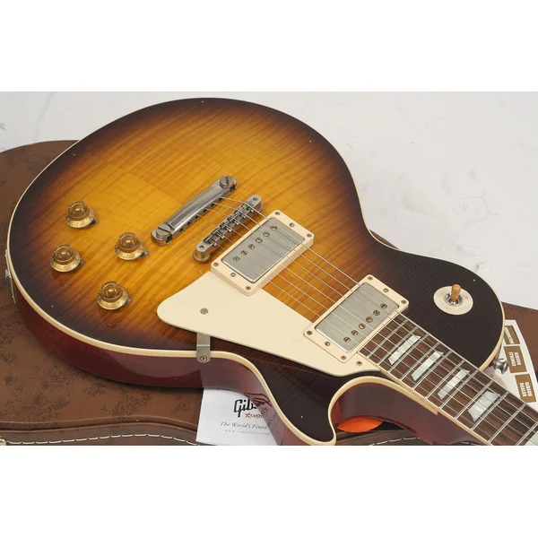 Custom Shop Les Paul Standard 1960 Reissue - heavy aged bourbon burst