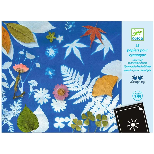 Cyanotype 12 papiers créatifs - Djeco