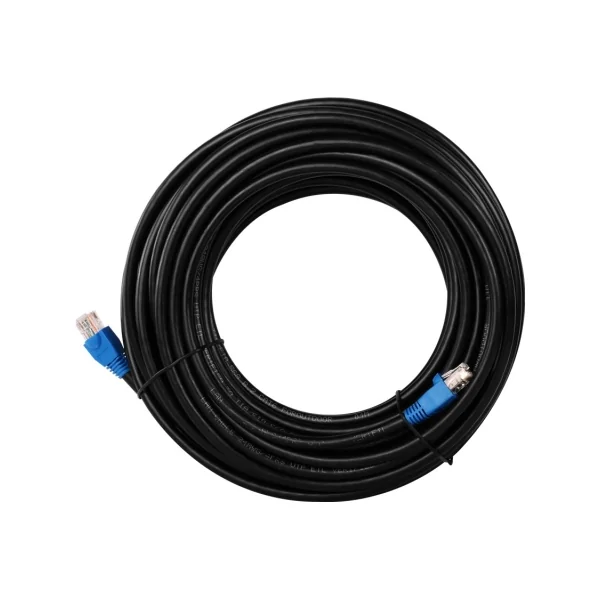 Câble réseau RJ45 CAT 6 noir pour extérieur 30m
