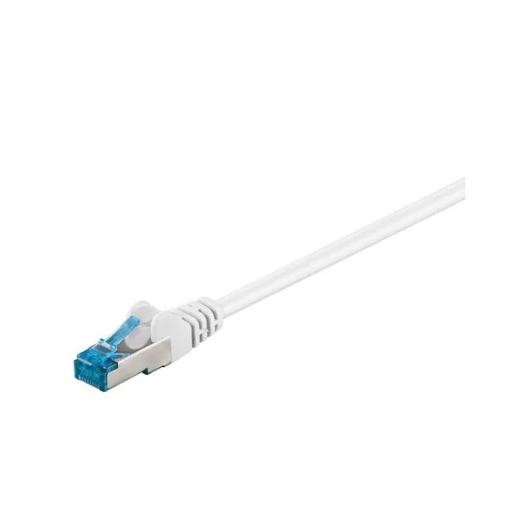 Câble réseau RJ45 CAT 6a S/FTP 10Gb blanc 7m50