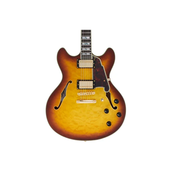 D'ANGELICO Excel DC XT Iced Tea Burst Quilt