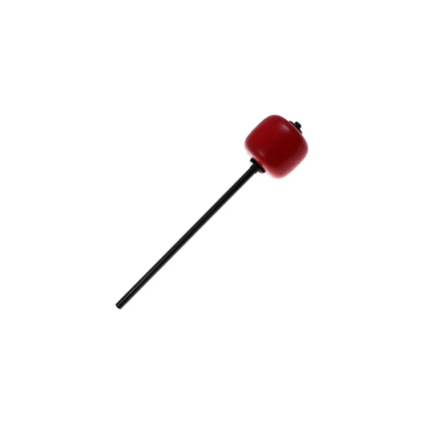 DANMAR 205 Batte Grosse Caisse Bois Dur Rouge - Tige Noire