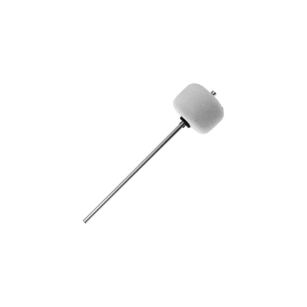 DANMAR 306 Batte Grosse Caisse Feutre Blanc - Tige Chrome