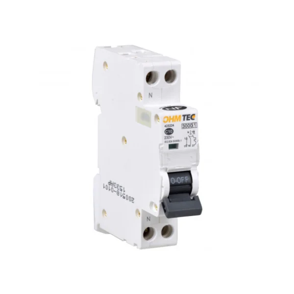 Disjoncteur 10A bornes à vis 3kA Ohmtech