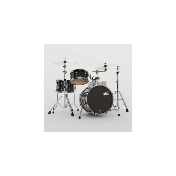 DS DRUMS Groove Master Batterie 18"/3pcs Black Galaxy