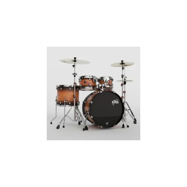 DS DRUMS Groove Master Batterie 22"/5pcs Amber Burst Satin w/ Hardware