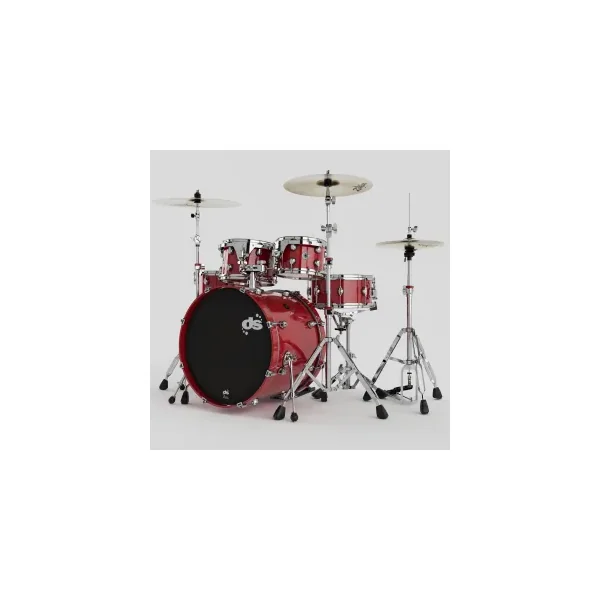 DS DRUMS Groove Master Batterie 22"/5pcs Spicy Red Lacquer w/ Hardware