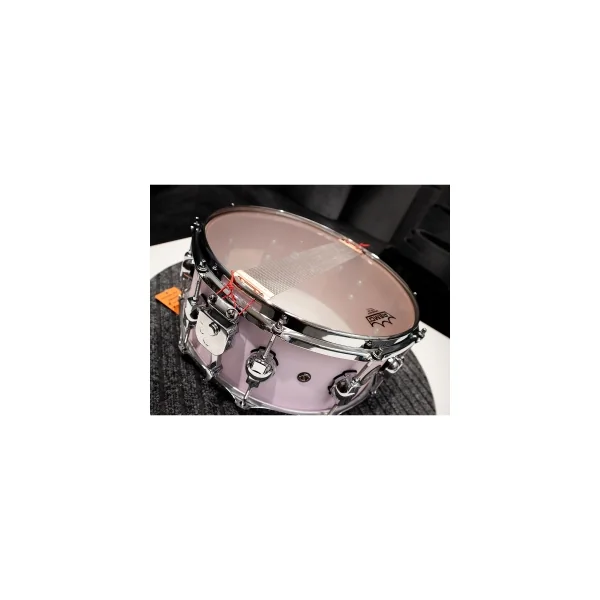 DS DRUMS Rebel Custom Caisse Claire 14"x 6" Birch/Mahogany White Pink