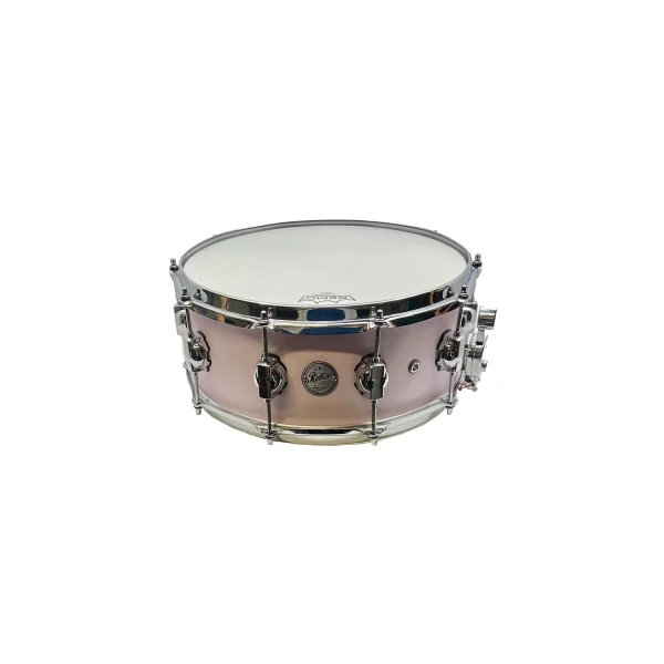 DS DRUMS Rebel Custom Caisse Claire 14"x 6" Birch/Mahogany White Pink