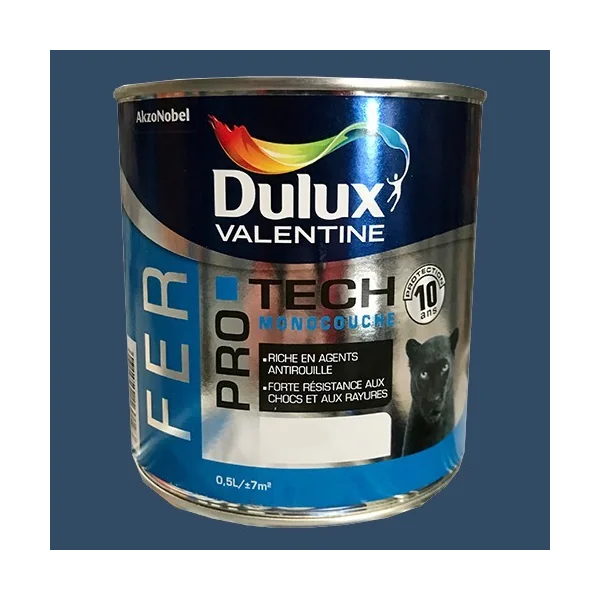 DULUX VALENTINE Peinture Fer PRO TECH Bleu marine