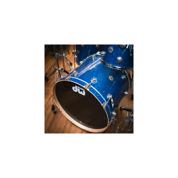 DW Collector's Series Batterie 22"/4pcs Finish Ply Blue Glass
